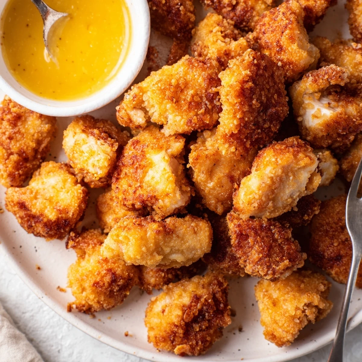 Buttermilk marinated Chicken Bites fried to sizzling, juicy perfection served hot