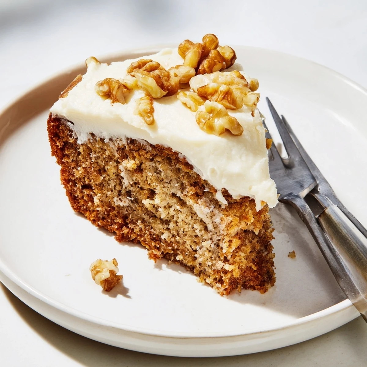 Moist Banana Cake on a cooling rack, golden crumb and banana aroma
