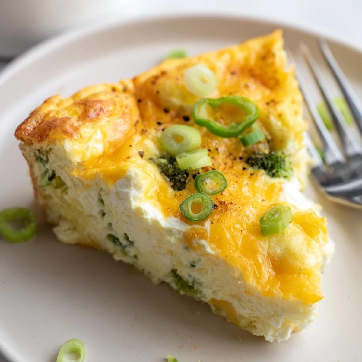Golden Cheesy Cottage Cheese Eggcloud Bake cooling, puffed and aromatic on plate